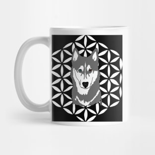 Husky flower of life Mug